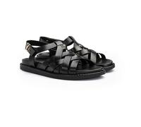 LLOYD Herren Sandalen Schwarz 41 Genarbtes Leder