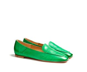 LLOYD Damen Ballerina | Slipper Grün 35 Glattleder
