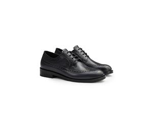 LLOYD Damen Brogue Schnürer Blau 40.5 Glattleder