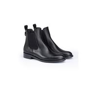 LLOYD Damen Chelsea Boots | Schlupfstiefelette Schwarz 37 Glattleder | Geprägtes Leder