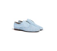 LLOYD Damen Derby Schuhe | Schnürschuhe Blau 37 Rauleder | Gelochtes Leder