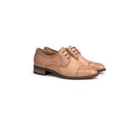 LLOYD Damen Derby Schuhe | Schnürschuhe Braun 38.5 Glattleder
