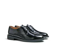 LLOYD Damen Derby Schuhe | Schnürschuhe Schwarz 36.5 Glänzendes Leder