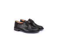 LLOYD Damen Derby Schuhe | Schnürschuhe Schwarz 37 Geprägtes Leder