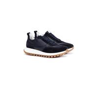 LLOYD Damen Low Top Sneaker | Sneakers Blau 42 Textil | Glattleder | Rauleder