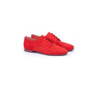 LLOYD Damen Schnürschuh Rot 42 Rauleder | Gelochtes Leder