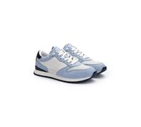 LLOYD Damen Sneaker | Low-Top Blau 41 Rauleder | Genarbtes Leder | Mesh