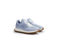 LLOYD Damen Sneakers | Low Top Sneaker Blau 40 Mesh | Glattleder | Rauleder