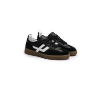 LLOYD Damen Sneakers | Low Top Sneaker Schwarz 36 Glattleder | Rauleder