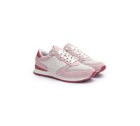 LLOYD Damen Sneakers | Low Tops Pink 37 Rauleder | Genarbtes Leder | Mesh