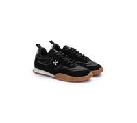 LLOYD Damen Sneakers | Low Tops Schwarz 39 Rauleder | Genarbtes Leder