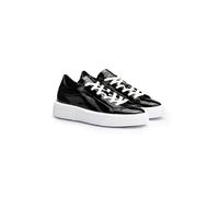 LLOYD Damen Sneakers Schwarz 40 Beschichtetes Leder | Glänzendes Leder