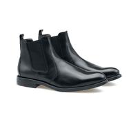 LLOYD Chelsea Boots Herren Glattleder Schwarz, 40,5 (7)