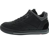 LLOYD Herren Schnürschuhe Ellison, Männer Low-Top Sneaker, lose Einlage,Low-tie,Halbschuhe,Freizeit,sportlich,Schnuerschuhe, Black, 42 EU / 8 UK