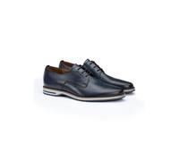LLOYD Herren Derby Schuhe | Schnürschuhe Blau 40.5 Geprägtes Leder | Glattleder