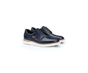 LLOYD Herren Derby Schuhe | Schnürschuhe Blau 41 Textil | Glattleder