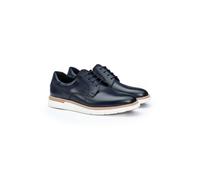 LLOYD Herren Derby Schuhe | Schnürschuhe Blau 46 Textil | Glattleder