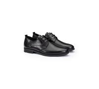LLOYD Herren Derby Schuhe | Schnürschuhe Schwarz 40.5 Geprägtes Leder | Glattleder
