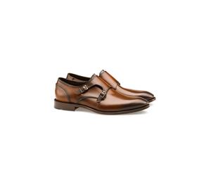 LLOYD Herren Doppel Monk Schuhe Braun 46.5 Glattleder