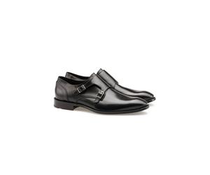 LLOYD Herren Doppel Monk Schuhe Schwarz 40.5 Glattleder