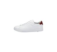 LLOYD Herren Halbschuhe Enrico, Männer Low-Top Sneaker, lose Einlage,Strassenschuhe,Sportschuhe,Freizeitschuhe,Turnschuhe, White/RED, 42 EU / 8 UK