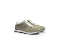 LLOYD Herren Low Top Sneaker Grün 40 Genarbtes Leder | Rauleder