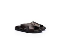 LLOYD Herren Sandalen Braun 40 Genarbtes Leder