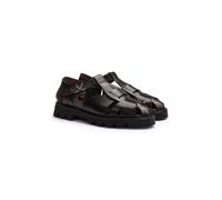 LLOYD Herren Sandalen Braun 45 Genarbtes Leder