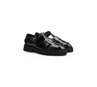 LLOYD Herren Sandalen Schwarz 45 Genarbtes Leder
