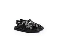 LLOYD Herren Sandalen Schwarz 45 Genarbtes Leder