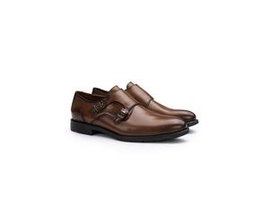 LLOYD Herren Schnallenschuhe Braun 45 Glattleder