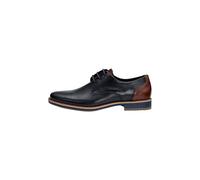 LLOYD Herren Schnürhalbschuhe Drift 110, Männer Low-Top Sneaker,Xtra-Large,Xtra-Light,Leder-Sohle,herrenschuh,43,männer, Navy/Brown, 45 EU / 10.5 UK