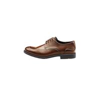 LLOYD Herren Schnürhalbschuhe EEZY 112, Männer sportliche Schnürer, lose Einlage,Normalweit,qualitaet,qualitativ,Pass-Form, Cognac, 43 EU / 9 UK