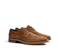 Schnürschuh LLOYD "LANGSTON" Gr. 7, braun (dunkelbraun) Herren Schuhe Business-Schnürer Schnürschuh Derbyschuh Schnürschuhe mit hellen Ziernähten (66671559-7)