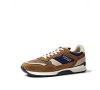 LLOYD Herren Schnürschuhe ELOY, Männer Low-Top Sneaker,lose Einlage,Shoes,Low-tie,Halbschuhe,Freizeit,sportlich,Schnuerer,Cognac/Blue,40.5 EU / 7 UK