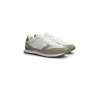 LLOYD Herren Sneaker Swift, Männer Low-Top Sneaker,extra-Light,Vario-foodbed,festlich,schwarz,Business-Schuhe,47, Taupe/Offwhite/Salbei, 47 EU / 12 UK