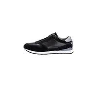 LLOYD Herren Sneaker Schwarz 42 Rauleder | Genarbtes Leder