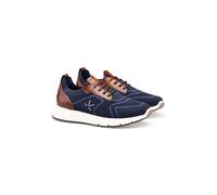 LLOYD Herren Sneakers | Low Top Sneaker Blau 44.5 Glattleder | Strick