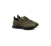 LLOYD Herren Sneakers | Low Top Sneaker Grün 43 Textil | Beschichtetes Leder | Kunstleder