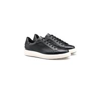 LLOYD Herren Sneakers | Low Top Sneaker Schwarz 42 Genarbtes Leder