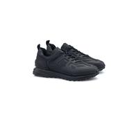 LLOYD Herren Sneakers | Low Top Sneaker Schwarz 44 Textil | Beschichtetes Leder | Kunstleder