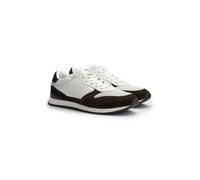 LLOYD Herren Sneakers | Low Tops Weiss 44.5 Rauleder | Genarbtes Leder | Mesh