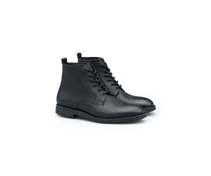 LLOYD Herren Stiefeletten Schwarz 47 Genarbtes Leder