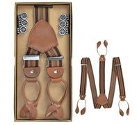 LLOYD Hosenträger Herrenträger 6726 – Lederrückenteil, Roll-Clips 35 mm – Brandy Herren OneSize