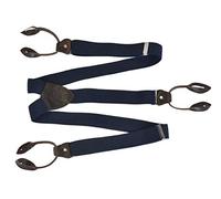 Lloyd Hosenträger marine dunkelblau Y Form Holländer 120cm 35mm Lederrückenteil und Laschen mit Knöpfen zum Anclippen - 6726-12