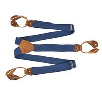 Lloyd Hosenträger royal blau Y Form Holländer 120cm 35mm Lederrückenteil und Laschen mit Knöpfen zum Anclippen - 6726-13