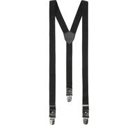 LLOYD-Hosenträger 35 mm 3-streifig Lederrückenteil und Casual-Clips 05-schwarz