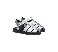 LLOYD Leder-Halbsandalen in Silber - Größe 42 | Damen Sandalen
