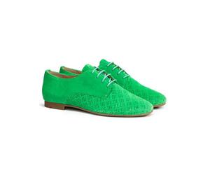 LLOYD Leder-Schnürschuhe in Grün - Größe 36,5 | Damen Schnuerschuhe