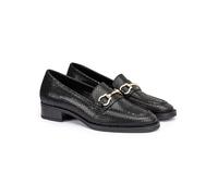 LLOYD Leder-Slipper in Schwarz - Größe 41 | Damen Schuhe Halbschuhe